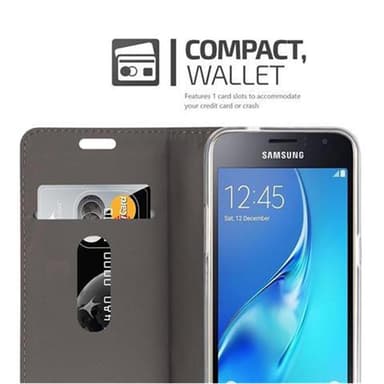 Samsung Galaxy J1 2016 lommebokdeksel etui (grå)