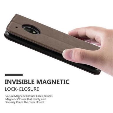 Motorola MOTO G5 lommebokdeksel case (brun)