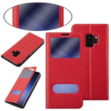 Samsung Galaxy S9 lommebokdeksel cover (rød)