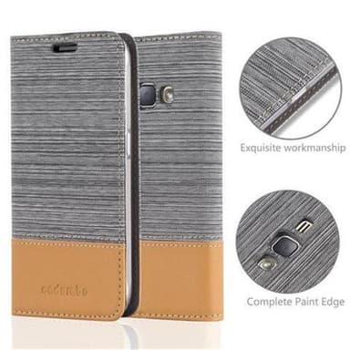 Samsung Galaxy J1 2016 lommebokdeksel etui (grå)