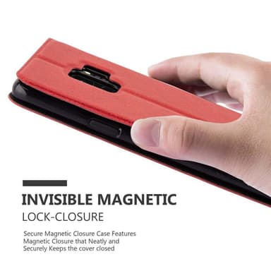 Samsung Galaxy S9 lommebokdeksel cover (rød)