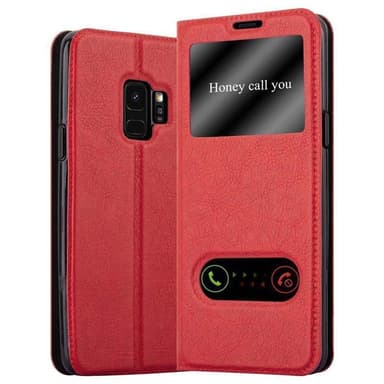 Samsung Galaxy S9 lommebokdeksel cover (rød)