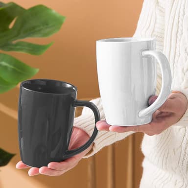 Kaffekopp Porselens kaffekrus med lokk og teinfuser