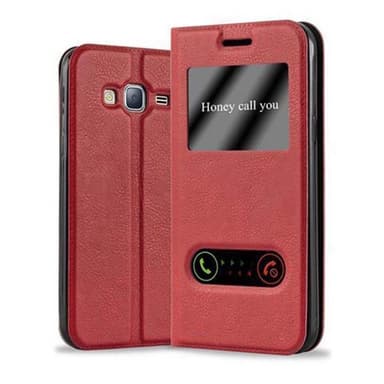 Samsung Galaxy J3 2016 lommebokdeksel cover (rød)