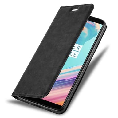 OnePlus 5T lommebokdeksel case (svart)