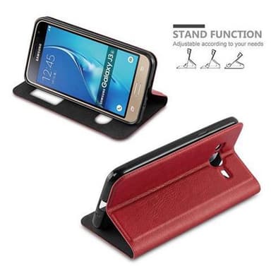 Samsung Galaxy J3 2016 lommebokdeksel cover (rød)