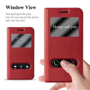 Samsung Galaxy J3 2016 lommebokdeksel cover (rød)