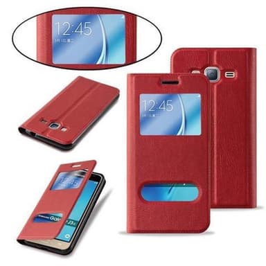 Samsung Galaxy J3 2016 lommebokdeksel cover (rød)