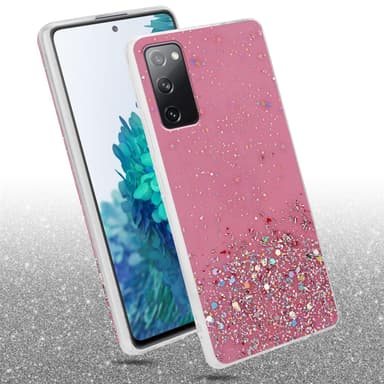 Samsung Galaxy S20 FE Silikondeksel Glitter (rosa)