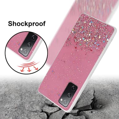 Samsung Galaxy S20 FE Silikondeksel Glitter (rosa)
