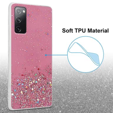 Samsung Galaxy S20 FE Silikondeksel Glitter (rosa)