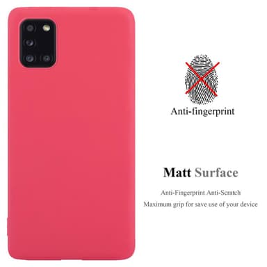 Deksel Samsung Galaxy A31 Silikon cover (rød)