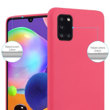 Deksel Samsung Galaxy A31 Silikon cover (rød)