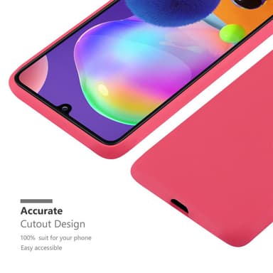 Deksel Samsung Galaxy A31 Silikon cover (rød)