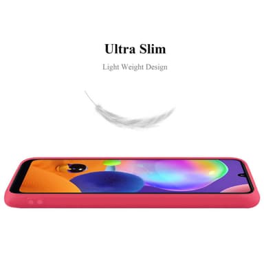 Deksel Samsung Galaxy A31 Silikon cover (rød)
