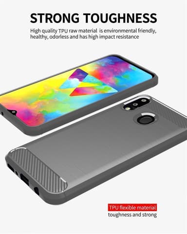 Deksel Samsung Galaxy A20 / A30 / M10s ultra slim (grå)