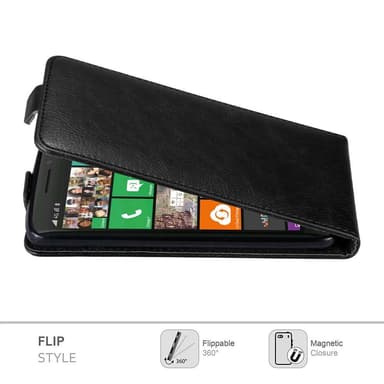 Nokia Lumia 929 / 930 deksel flip cover (svart)