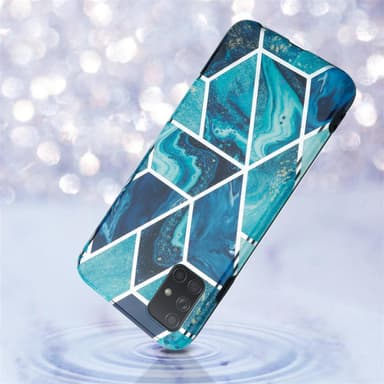 Samsung Galaxy A71 4G lommebokdeksel etui (blå)