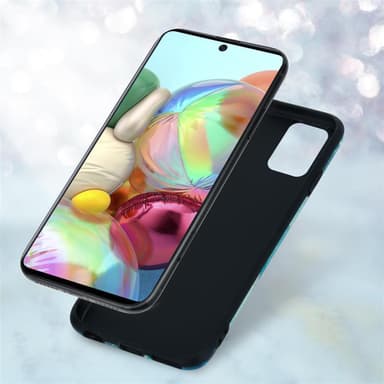 Samsung Galaxy A71 4G lommebokdeksel etui (blå)