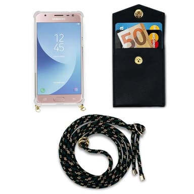 Samsung Galaxy J3 2017 Deksel med Halskjede (brun)