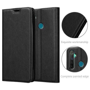Realme 5 PRO / Realme Q lommebokdeksel case (svart)