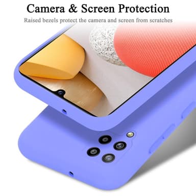 Samsung Galaxy A42 4G silikondeksel case (lilla)