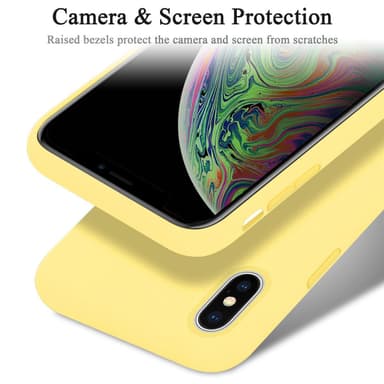 iPhone XS MAX silikondeksel case (gul)