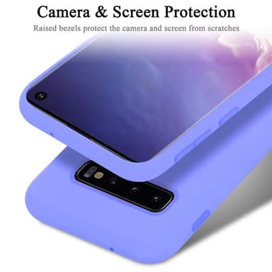 Samsung Galaxy S10 4G silikondeksel case (lilla)
