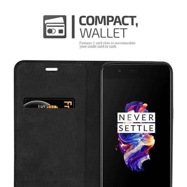 OnePlus 5 lommebokdeksel case (brun)