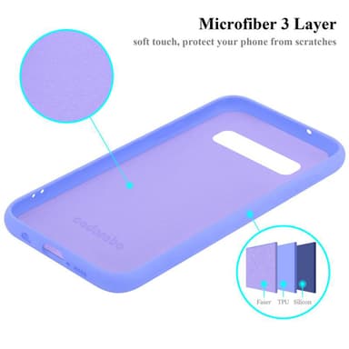 Samsung Galaxy S10 4G silikondeksel case (lilla)