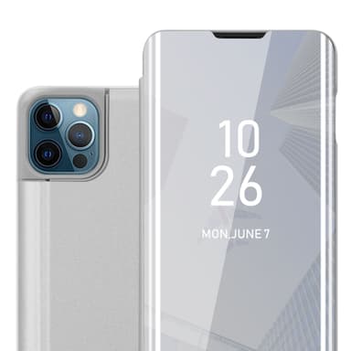 iPhone 12 PRO MAX lommebokdeksel etui (sølv)