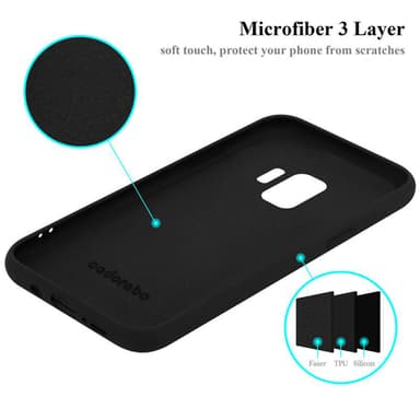 Samsung Galaxy S9 silikondeksel case (svart)