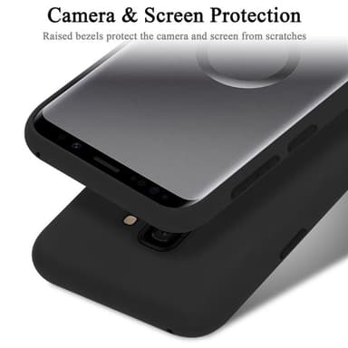 Samsung Galaxy S9 silikondeksel case (svart)