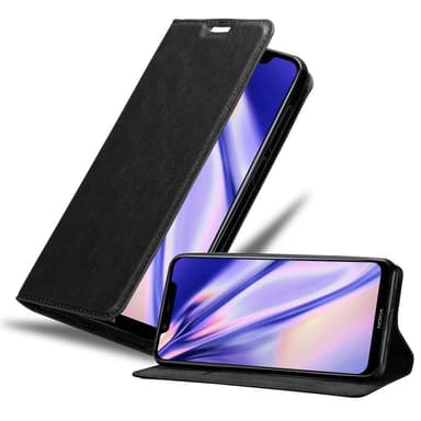 Nokia 7.1 PLUS / X7 lommebokdeksel case (svart)