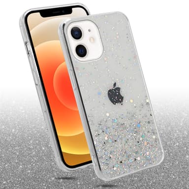 iPhone 12 MINI Silikondeksel Glitter (gjennomsiktig)
