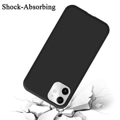 iPhone 11 silikondeksel case (svart)