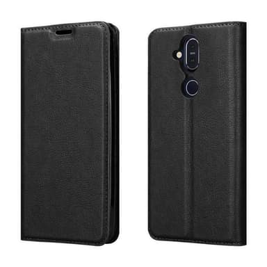 Nokia 7.1 PLUS / X7 lommebokdeksel case (svart)