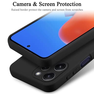 Redmi 12 silikondeksel case (Svart)