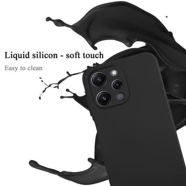 Redmi 12 silikondeksel case (Svart)