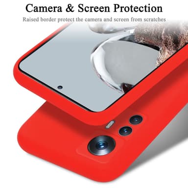 Xiaomi 12T / 12T PRO silikondeksel case (rød)