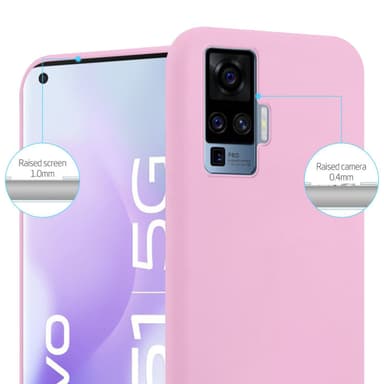 Deksel Vivo X51 5G Silikon cover (Rosa)