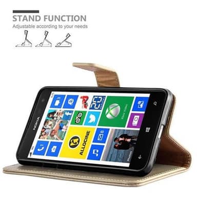 Nokia Lumia 625 lommebokdeksel etui (brun)