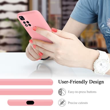 Xiaomi RedMi NOTE 11 PRO+ silikondeksel case (rosa)