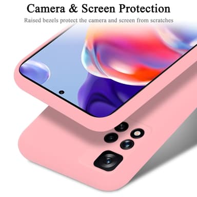 Xiaomi RedMi NOTE 11 PRO+ silikondeksel case (rosa)