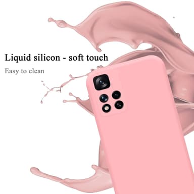 Xiaomi RedMi NOTE 11 PRO+ silikondeksel case (rosa)
