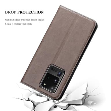 Samsung Galaxy S20 ULTRA lommebokdeksel case (brun)