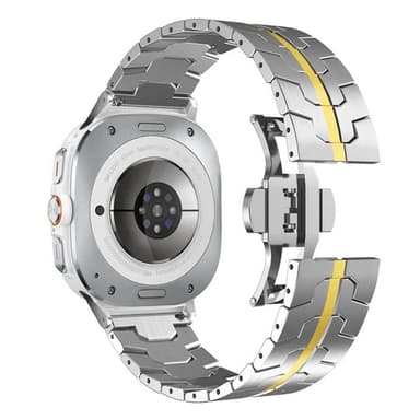 Iron Man rustfritt klokkereim Samsung Galaxy Watch Ultra (47mm) - Søl