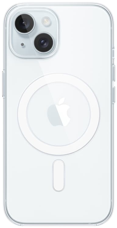 iPhone 15 gjennomsiktig deksel med MagSafe