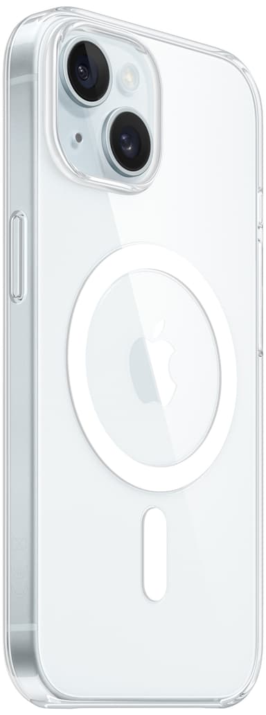 iPhone 15 gjennomsiktig deksel med MagSafe