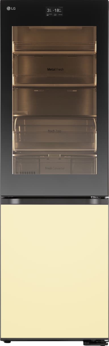 LG InstaView MoodUP Kyl/Frys GBG719MDNN (sort/fargeskiftende LED)